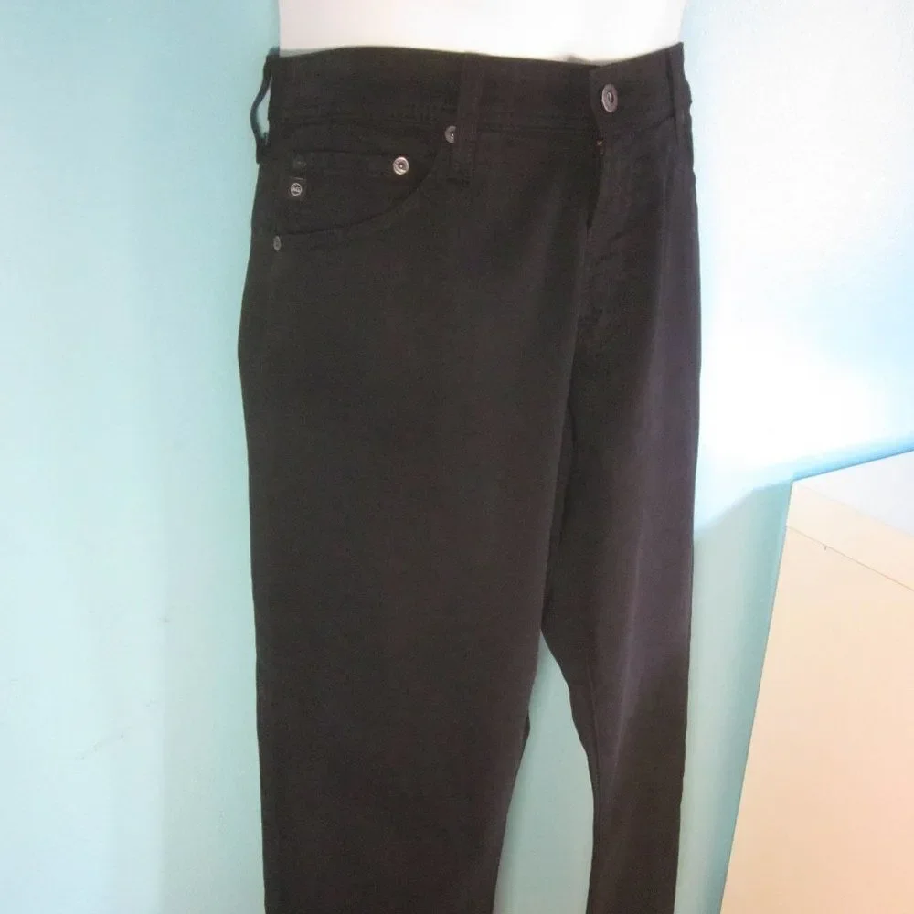 Mens Size 30 AG Adriano Goldschmied The Ives Modern Athletic Black Ankle Jeans
